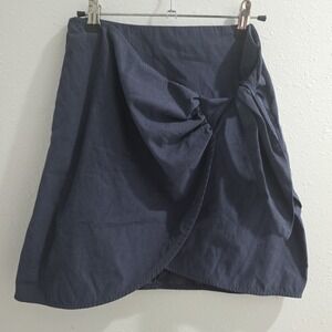 Vintage Y2K Wrap Mini Skirt Charlotte Russe Navy Women's Size S‎ Preppy Casual